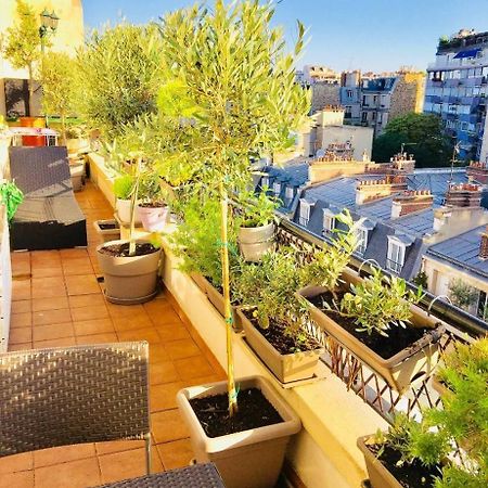 Appart Terrasse Vue Tour Eiffel Paris Luaran gambar